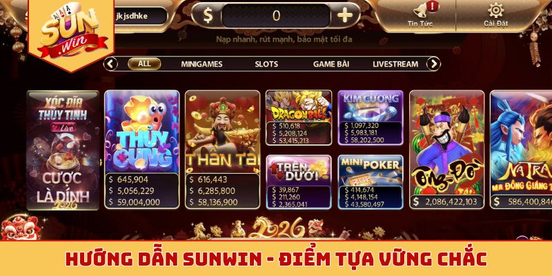 Hướng dẫn Sunwin - Điểm tựa vững chắc