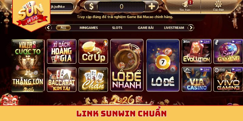 link Sunwin chuẩn