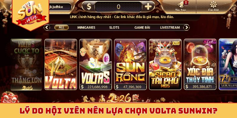 Lý do hội viên nên lựa chọn Volta Sunwin?